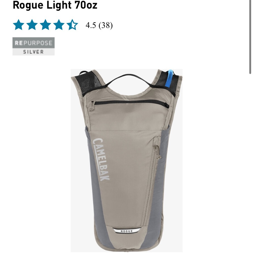 Camelbak rogue bag only silver great condition.